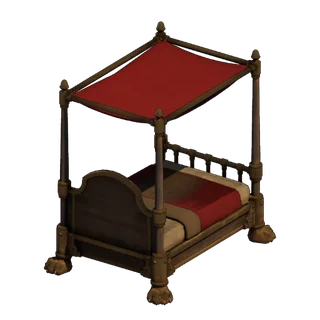 Company lion-claw bedstead