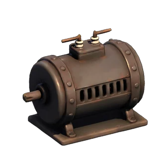 Cylindrical iron dynamo