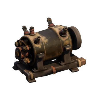 Great brass-drum dynamo