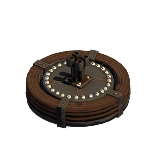 Copper-coiled stone